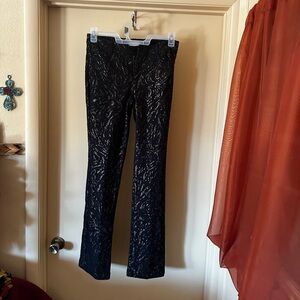 Cache Black Lace Overlay Pants